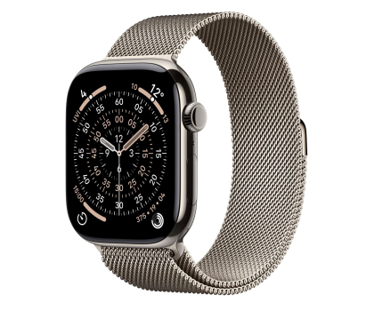 Smartwatch APPLE Watch Series 11 GPS + Cellular 42mm Tytanowa koperta (naturalna) + bransoleta mediolańska (naturalna)